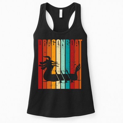 Dragon Boat Racing Dragon Boat Retro Paddling Womens Tank Top