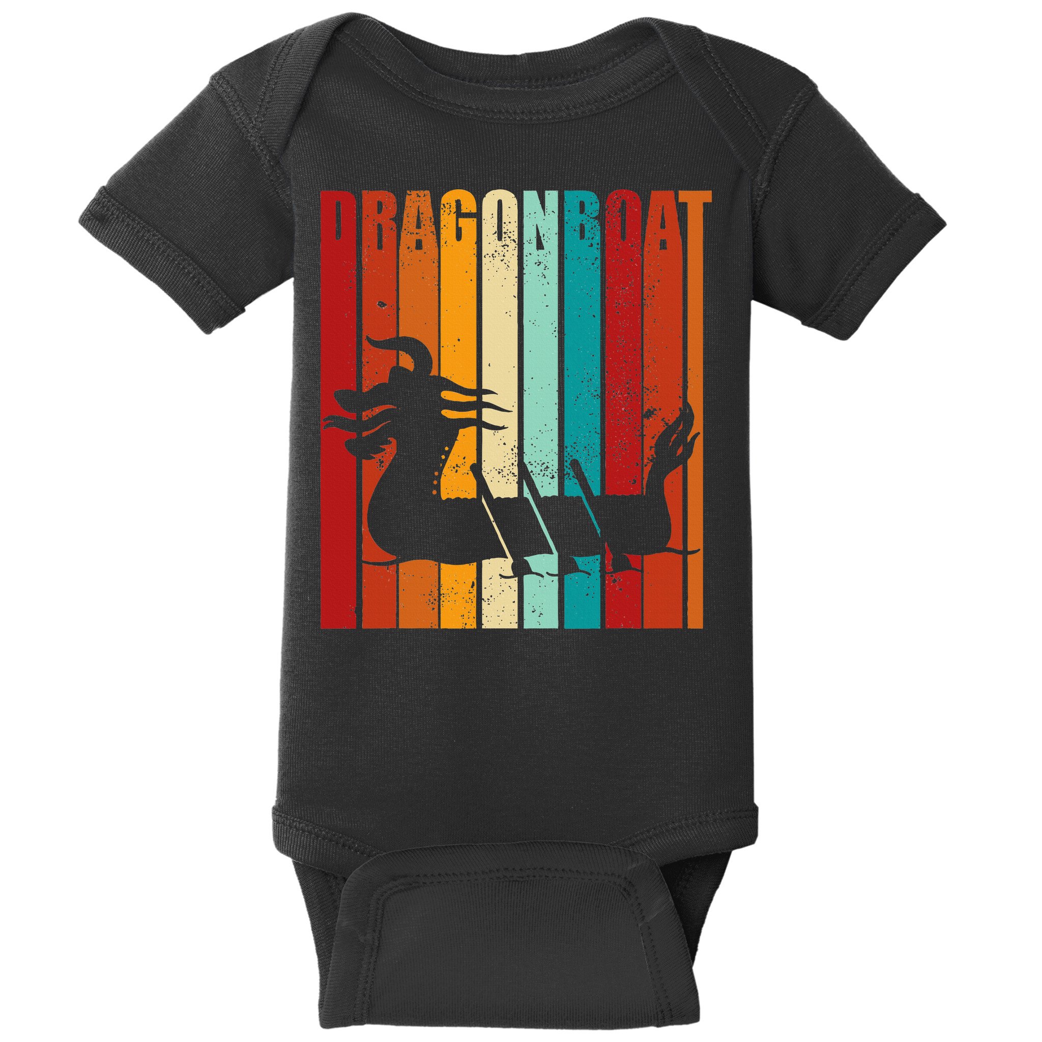 Dragon Boat Racing Dragon Boat Retro Paddling Baby Bodysuit