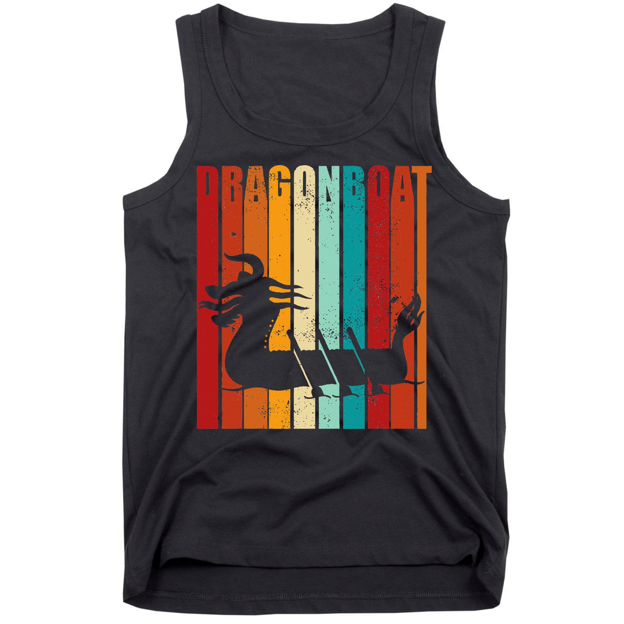 Dragon Boat Racing Dragon Boat Retro Paddling Tank Top