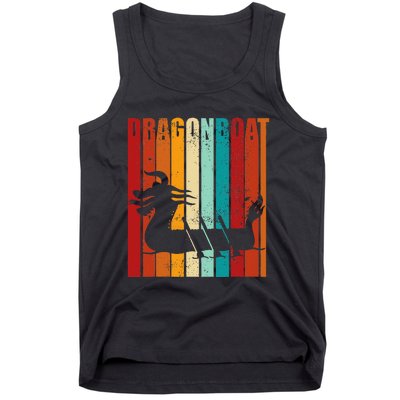 Dragon Boat Racing Dragon Boat Retro Paddling Tank Top