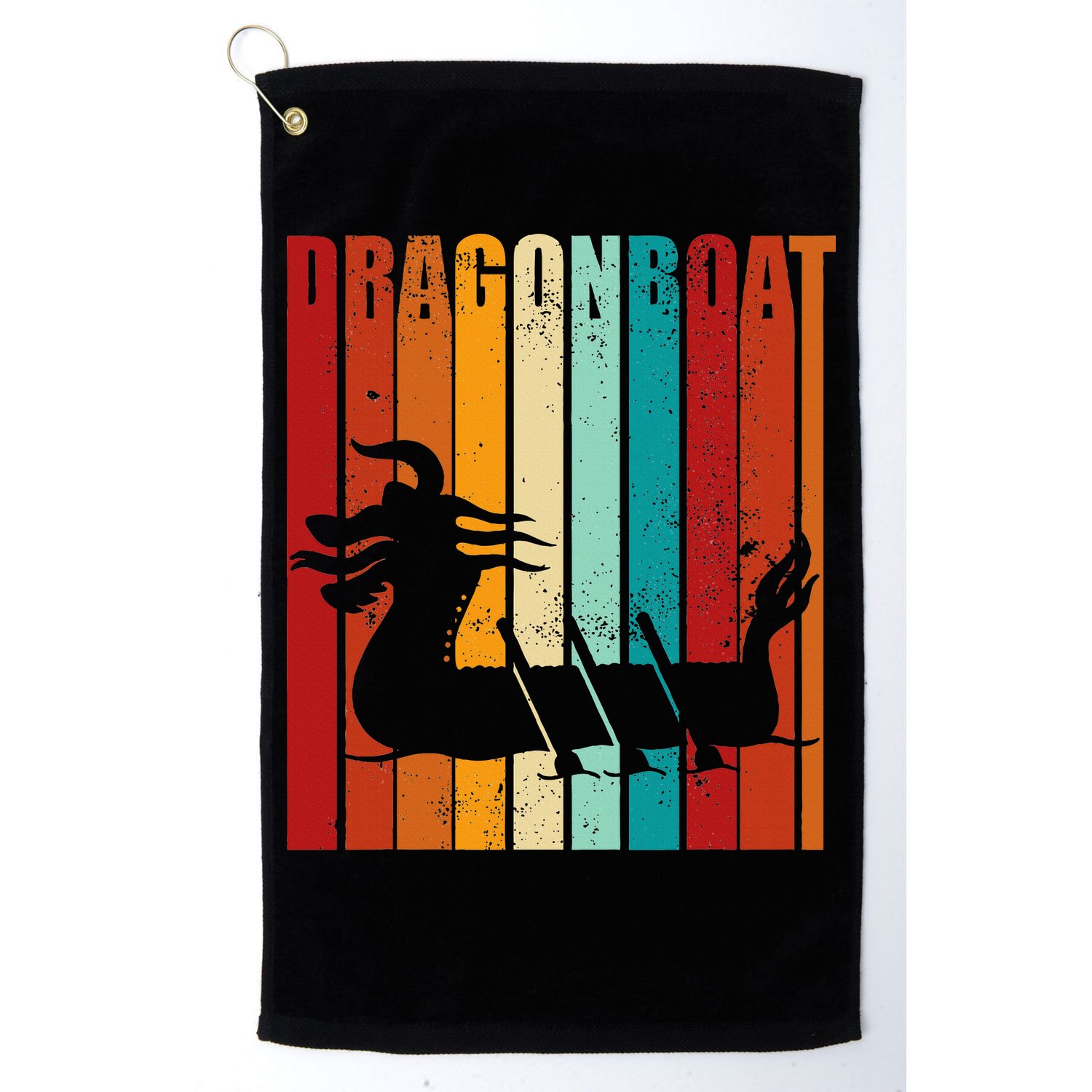 Dragon Boat Racing Dragon Boat Retro Paddling Golf Towel