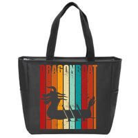 Dragon Boat Racing Dragon Boat Retro Paddling Zip Tote Bag