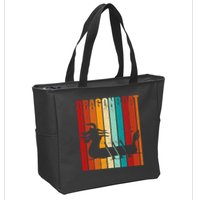Dragon Boat Racing Dragon Boat Retro Paddling Zip Tote Bag