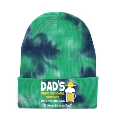 Dad's Beer Removal Service Great Gift Tie Dye 12in Knit Beanie