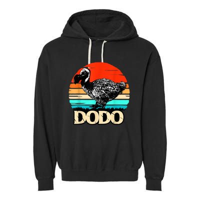 Dodo Bird Retro Sunset 70s & 80s Women And Men Garment-Dyed Fleece Hoodie