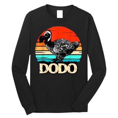 Dodo Bird Retro Sunset 70s & 80s Women And Men Long Sleeve Shirt