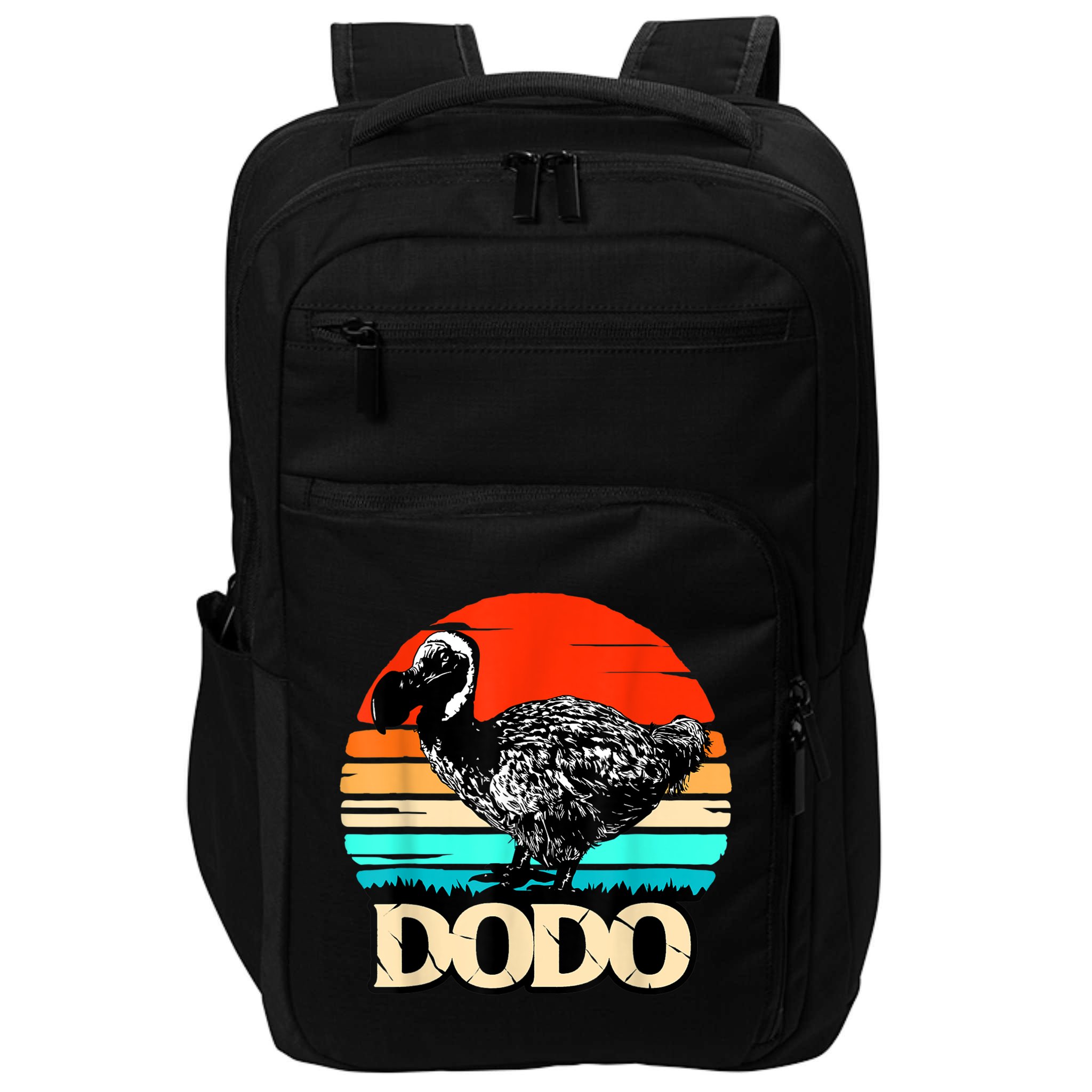 Dodo Bird Retro Sunset 70s & 80s Women And Men Impact Tech Backpack