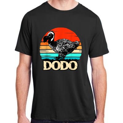 Dodo Bird Retro Sunset 70s & 80s Women And Men Adult ChromaSoft Performance T-Shirt