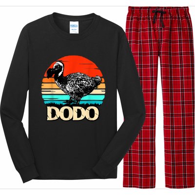 Dodo Bird Retro Sunset 70s & 80s Women And Men Long Sleeve Pajama Set