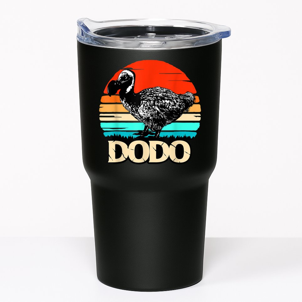 Dodo Bird Retro Sunset 70s & 80s Women And Men Tumbler