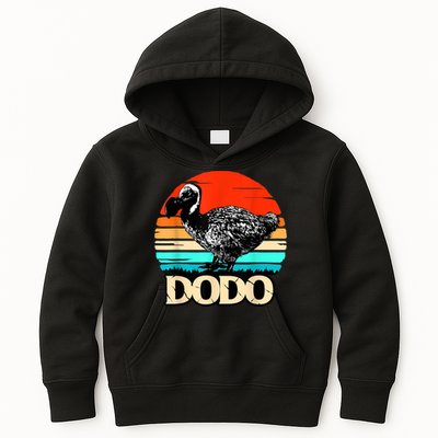 Dodo Bird Retro Sunset 70s & 80s Women And Men Kids Hoodie