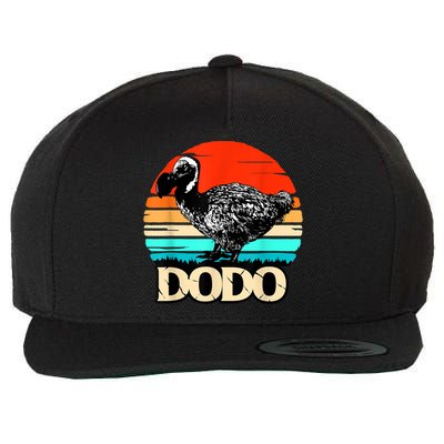 Dodo Bird Retro Sunset 70s & 80s Women And Men Wool Snapback Cap