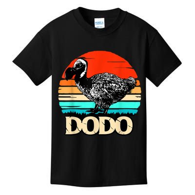 Dodo Bird Retro Sunset 70s & 80s Women And Men Kids T-Shirt