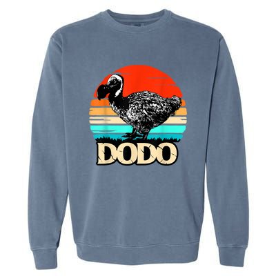 Dodo Bird Retro Sunset 70s & 80s Women And Men Garment-Dyed Sweatshirt