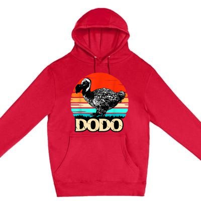 Dodo Bird Retro Sunset 70s & 80s Women And Men Premium Pullover Hoodie