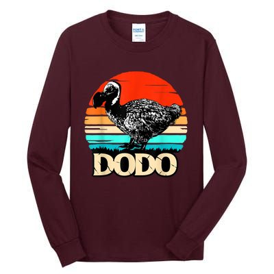 Dodo Bird Retro Sunset 70s & 80s Women And Men Tall Long Sleeve T-Shirt