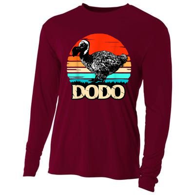 Dodo Bird Retro Sunset 70s & 80s Women And Men Cooling Performance Long Sleeve Crew