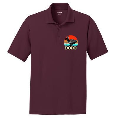 Dodo Bird Retro Sunset 70s & 80s Women And Men PosiCharge RacerMesh Polo