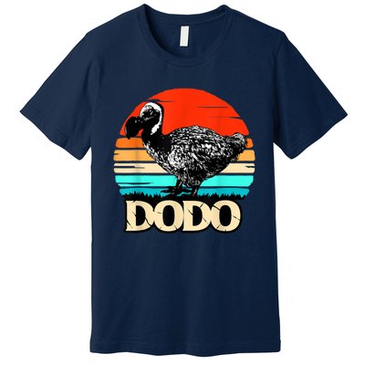 Dodo Bird Retro Sunset 70s & 80s Women And Men Premium T-Shirt