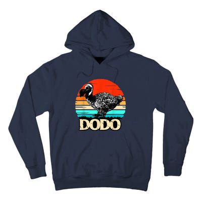 Dodo Bird Retro Sunset 70s & 80s Women And Men Tall Hoodie