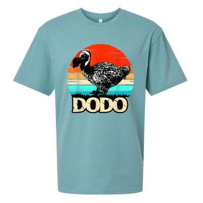 Dodo Bird Retro Sunset 70s & 80s Women And Men Sueded Cloud Jersey T-Shirt