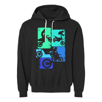 Dirt Bike Rider Motocross Enduro Dirt Biking Garment-Dyed Fleece Hoodie