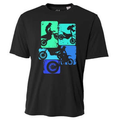 Dirt Bike Rider Motocross Enduro Dirt Biking Cooling Performance Crew T-Shirt