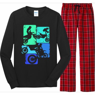 Dirt Bike Rider Motocross Enduro Dirt Biking Long Sleeve Pajama Set