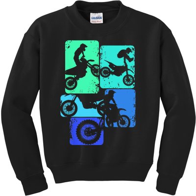 Dirt Bike Rider Motocross Enduro Dirt Biking Kids Sweatshirt