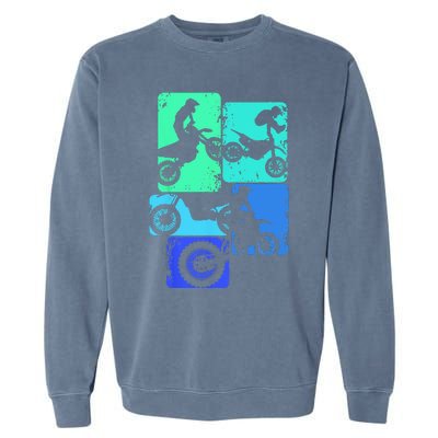 Dirt Bike Rider Motocross Enduro Dirt Biking Garment-Dyed Sweatshirt