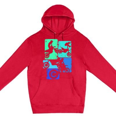 Dirt Bike Rider Motocross Enduro Dirt Biking Premium Pullover Hoodie