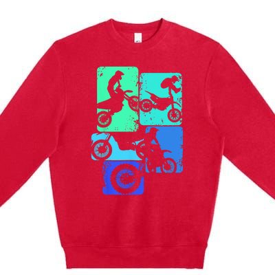 Dirt Bike Rider Motocross Enduro Dirt Biking Premium Crewneck Sweatshirt