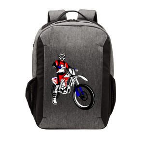 Dirt Bike Rider Motocross Enduro Dirt Biking Kids Men Vector Backpack