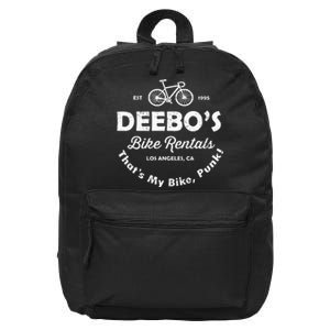 Deebo's Bike Rental That's My Bike Punk 16 in Basic Backpack