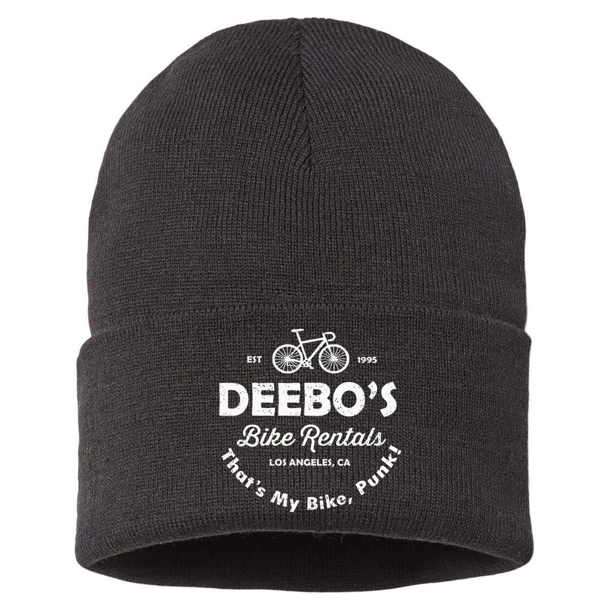 Deebo's Bike Rental That's My Bike Punk Sustainable Knit Beanie