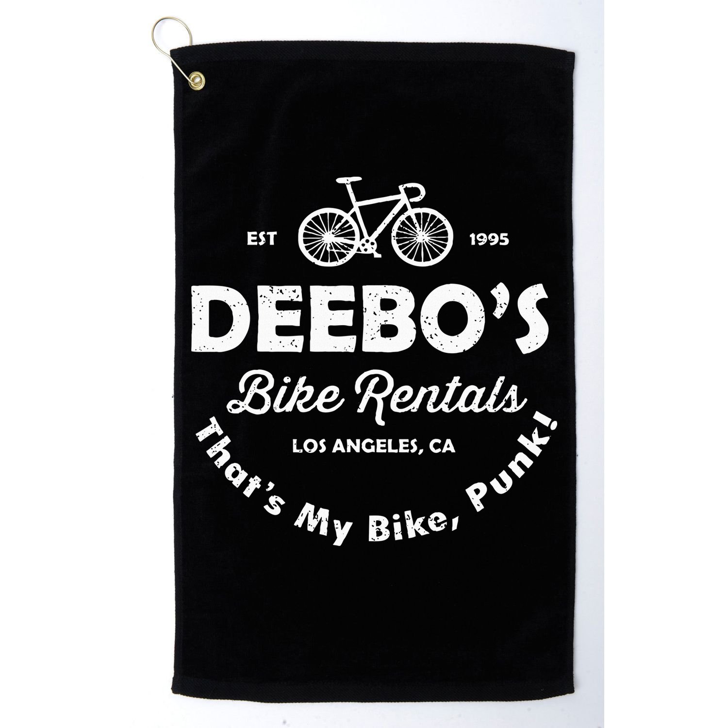 Deebo's Bike Rental That's My Bike Punk Golf Towel