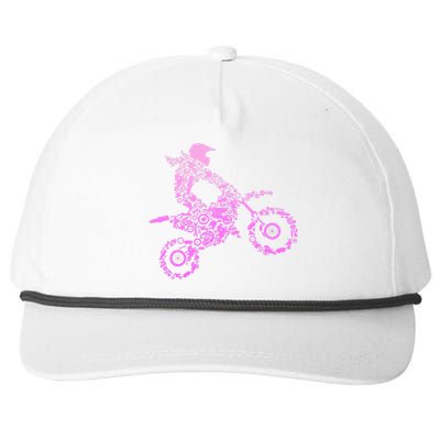 Dirt Bike Rider Motocross Enduro Dirt Biking Snapback Five-Panel Rope Hat