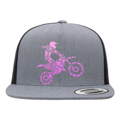 Dirt Bike Rider Motocross Enduro Dirt Biking Flat Bill Trucker Hat