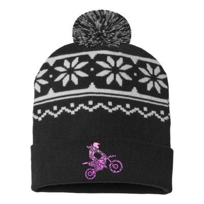 Dirt Bike Rider Motocross Enduro Dirt Biking USA-Made Snowflake Beanie