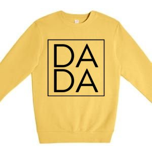 Dada Boxed Retro Fathers Day Premium Crewneck Sweatshirt