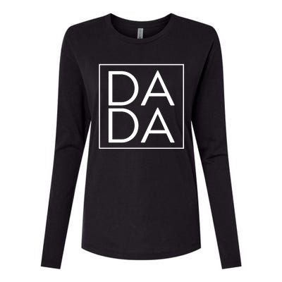 Dada Boxed Retro Fathers Day Womens Cotton Relaxed Long Sleeve T-Shirt