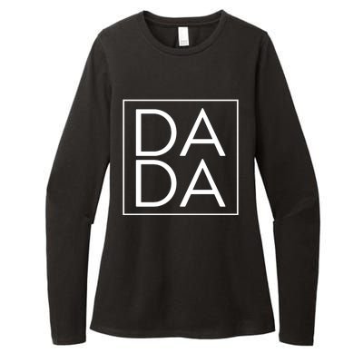 Dada Boxed Retro Fathers Day Womens CVC Long Sleeve Shirt