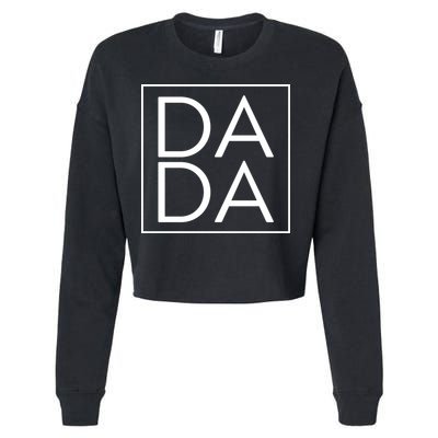 Dada Boxed Retro Fathers Day Cropped Pullover Crew