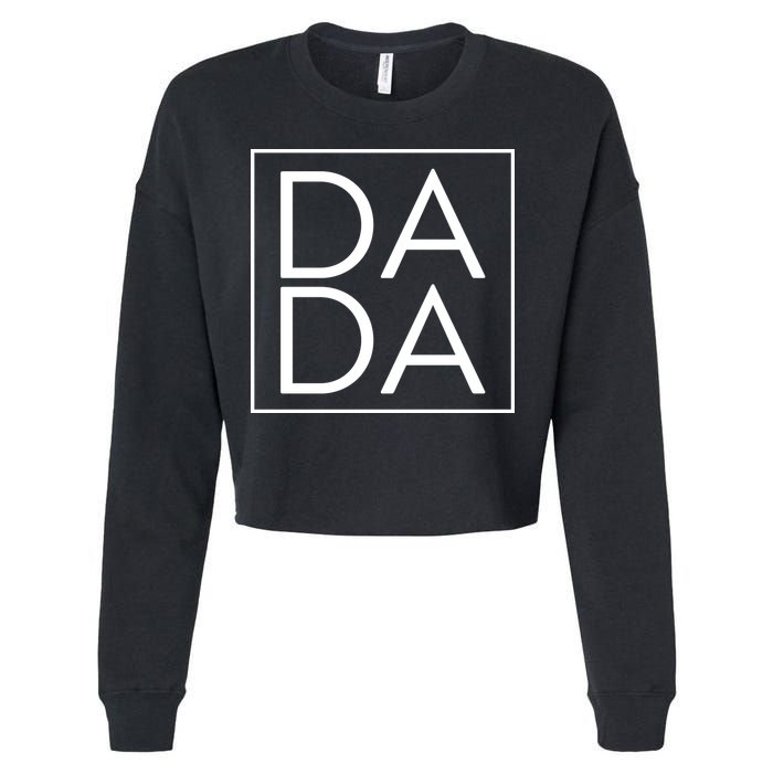 Dada Boxed Retro Fathers Day Cropped Pullover Crew