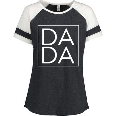 Dada Boxed Retro Fathers Day Enza Ladies Jersey Colorblock Tee