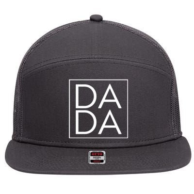 Dada Boxed Retro Fathers Day 7 Panel Mesh Trucker Snapback Hat