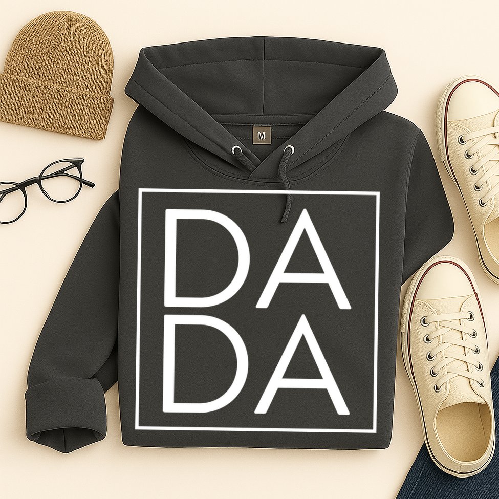 Dada Boxed Retro Fathers Day Hoodie