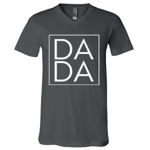 Dada Boxed Retro Fathers Day V-Neck T-Shirt