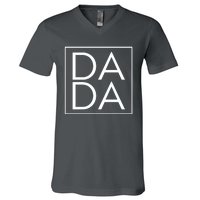 Dada Boxed Retro Fathers Day V-Neck T-Shirt