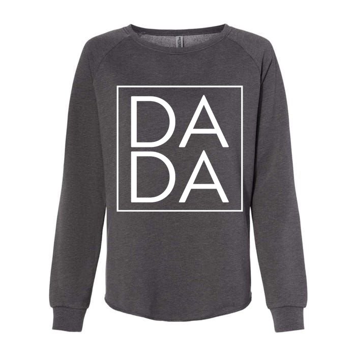 Dada Boxed Retro Fathers Day Womens California Wash Sweatshirt